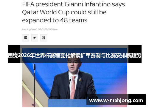 围绕2026年世界杯赛程变化解读扩军赛制与比赛安排新趋势